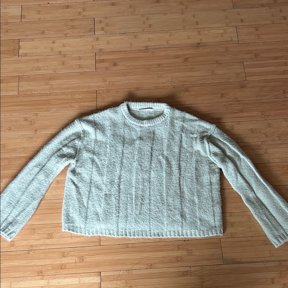 Elodie Soft Cream Crew Neck Sweater